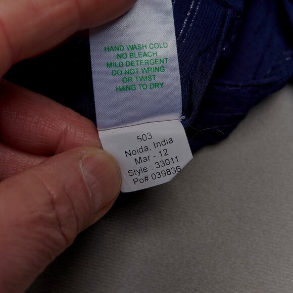 Lilly Pulitzer Embroidered Tunic Womens S Navy Cotton - Picture 8 of 9